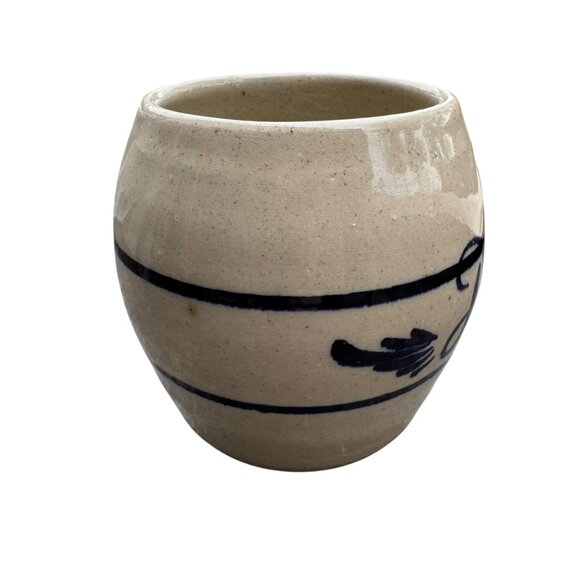 Vtg Marshall Pottery Mug Monogram Diane Stoneware 4.5" Tall Rustic Primitive - Picture 10 of 14